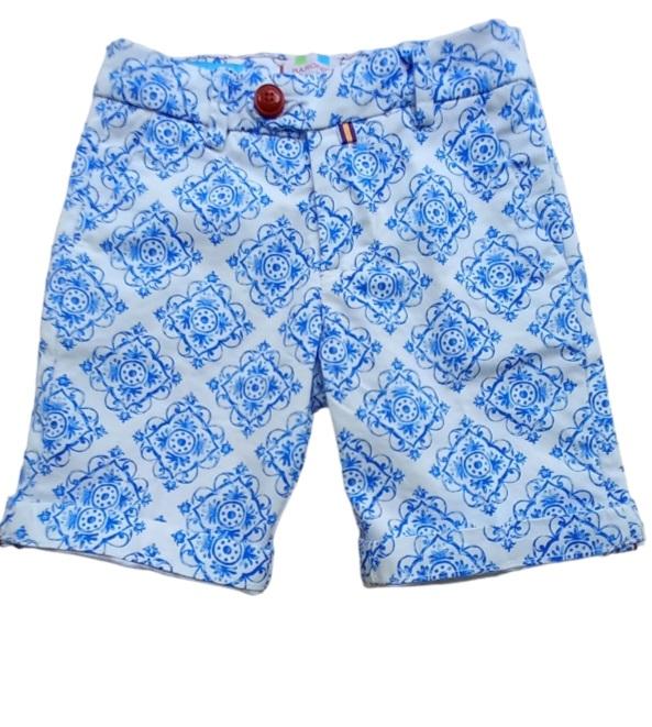 Bermuda fantasia maiolica blu